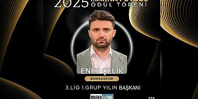 Bursaspor Başkanı Enes Çelik’e büyük gurur!
