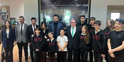 Tan Okulları’ndan Bursaspor Başkanı Enes Çelik’e Ziyaret